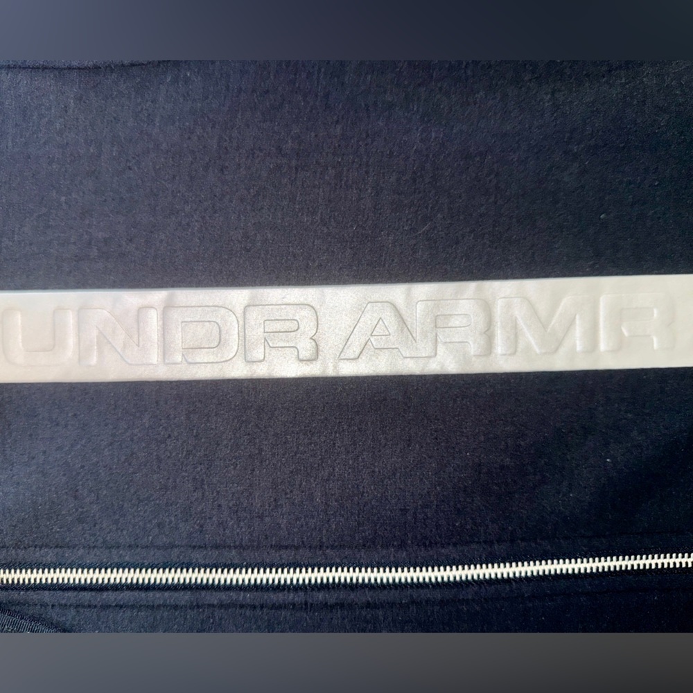 Under Armour Pursuit Zip Hoodie Black/White Size - Large (Loose Fit) - Picture 12 of 13